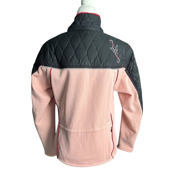 Pearl Izumi Cycling Jacket Long Sleeve Wind Breaker Black Pink Womens Size Large - Picture 6 of 11